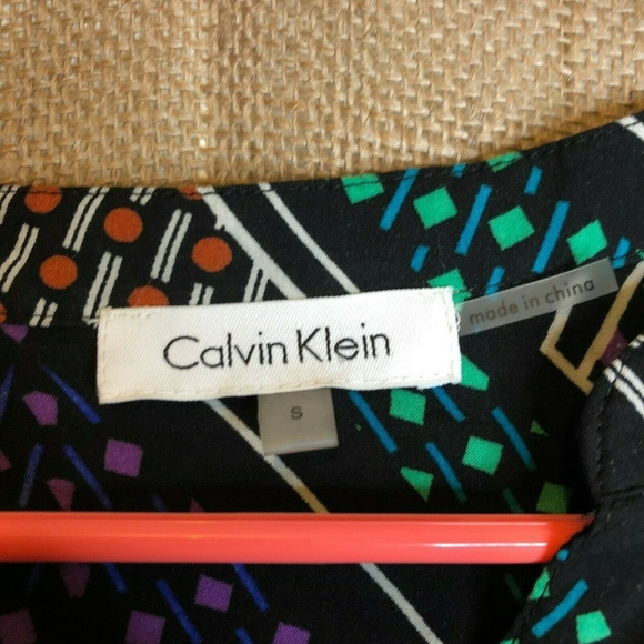 Calvin Klein Blouse Size S Button Front Career - Picture 3 of 5